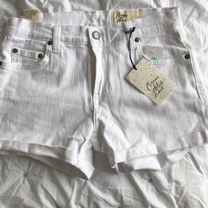 Cosmic Blue Love white textures short